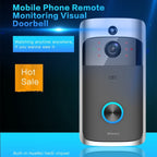 M3 720P Smart WIFI Ultra Low Power Video Visual Doorbell With Ding Dong Version, US Plug, With Ding Dong Version