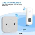 P6 110dB Wireless IP55 Waterproof Low Power Consumption WiFi Doing-dong Doorbell Receiver, Receiver Distance: 300m, US Plug