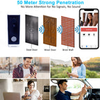 M200A 1080P WiFi Intelligent Round Button Video Doorbell, Support Infrared Motion Detection & Adaptive Rate & Two-way Intercom & Remote / PIR Wakeup, M200A