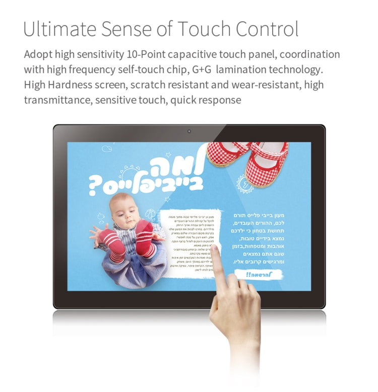 HSD1020T Touch Screen All in One PC with Holder, 2GB+16GB, 10.1 inch IPS Android 8.1 RK3288 Octa Core Up to 1.5GHz, Support OTG & Bluetooth & WiFi, EU/US/UK Plug, HSD1020T