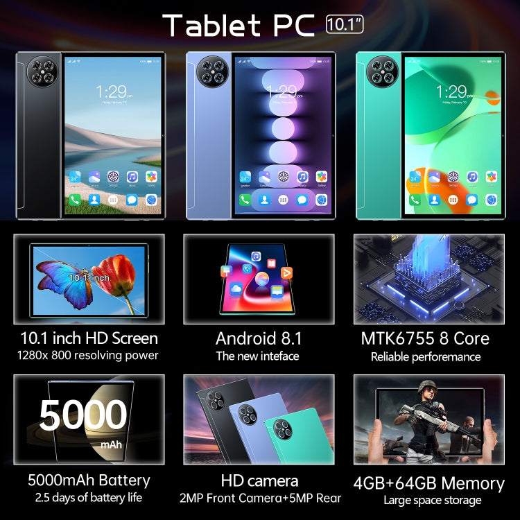 Android 8.1  MTK6755 Octa-core 2.0GHz, Support Dual SIM / WiFi / Bluetooth / GPS, X90, X90 4GB+64GB