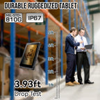 IP68 Waterproof Shockproof Dustproof, Android 10.0 MT6771 Octa Core, Support GPS/WiFi/BT/NFC, US Plug, 8 inch 8GB+128GB