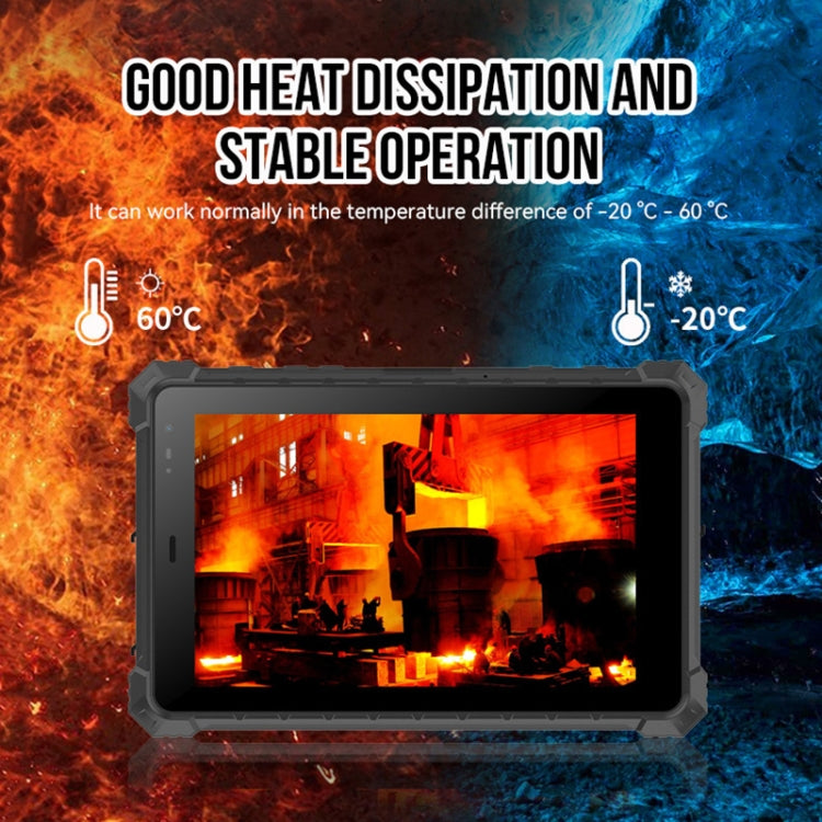 IP68 Waterproof Shockproof Dustproof, Android 10.0 MT6771 Octa Core, Support GPS/WiFi/BT/NFC, US Plug, 8 inch 8GB+128GB