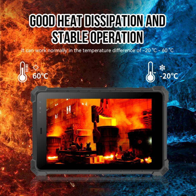 IP68 Waterproof Shockproof Dustproof, Android 10.0 MT6771 Octa Core, Support GPS/WiFi/BT/NFC, UK Plug, 10.1 inch 8GB+128GB