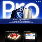 Honor MagicPad3 Pro 13.3 inch WiFi Tablet PC, 12GB+512GB MagicOS 10.0 Qualcomm Snapdragon 8 Lite Gen5 Octa Core, 12GB+512GB