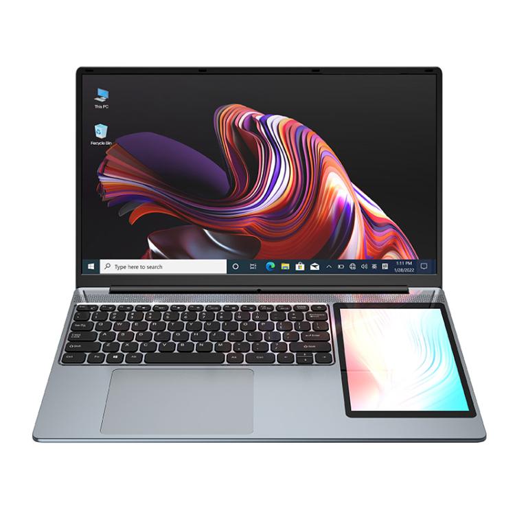 UNIWA ULAP Q15ZR Laptop, 8GB+256GB, 15.6 inch and 7 inch Dual Display Windows 11 Intel Alder Lake N100 Octa Core, EU Plug, 8GB+256GB