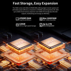 Teclast T60AI WiFi Tablet PC, 6GB+128GB, 12 inch Android 15 Allwinner A733 Octa Core with NPU, T60AI