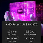 GPD WIN Max 2 2025 Handheld Gaming PC, 32GB+2TB, 10.1 inch Windows 10 Home  AMD Ryzen AI 9 HX 370, US Plug, Ryzen AI9 32GB+2TB