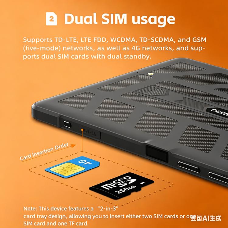 CENAVA A109TB IP68 Rugged Tablet PC, 8GB+128GB, 10.95 inch Android 14 MT6789V Octa Core, 4G Network,UK Plug, A109TB