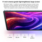 Lenovo Xiaoxin Pad 11 inch WiFi Tablet, 8GB+256GB, Android 15, MediaTek Dimensity 6300 Octa Core,US Plug, 8GB+256GB WiFi
