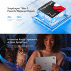 Honor Pad 10 Soft Light Screen WiFi Tablet PC, 12.1 inch 8GB+256GB MagicOS 9.0 Qualcomm Snapdragon 7 Gen3 Octa Core, 8GB+256GB Soft Light Screen