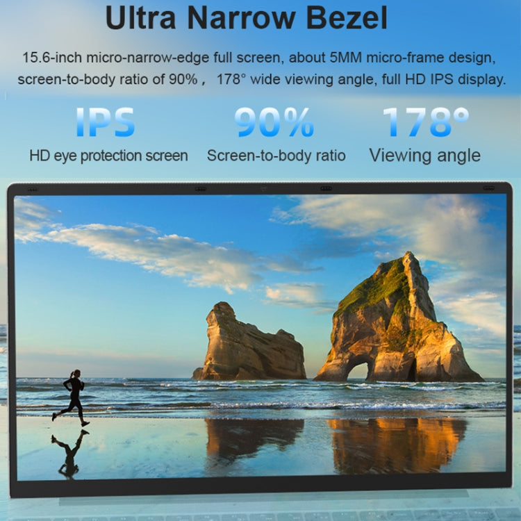 H15 15.6 inch Ultrathin Laptop, 16GB+128GB, Windows 11 Intel Processor N95 Quad Core, US Plug, N95 16GB+128GB
