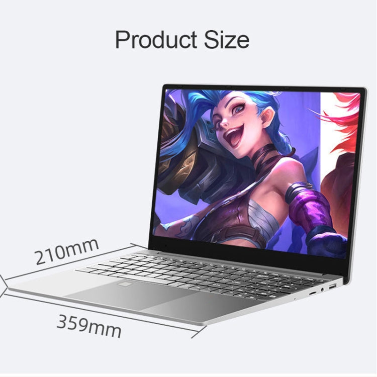 H15 15.6 inch Ultrathin Laptop, 16GB+512GB, Windows 11 Intel Celeron N5095 Quad Core, EU Plug, N5095 16GB+512GB