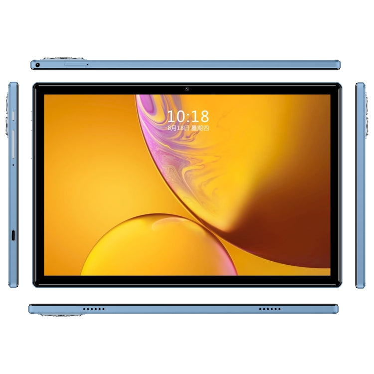 P30 10.1 inch 4G LTE Tablet PC, 4GB+32GB, Android 8.1 MTK6755 Octa Core, Support Dual SIM, US Plug (Blue), 标准版送皮套+蓝牙键盘
