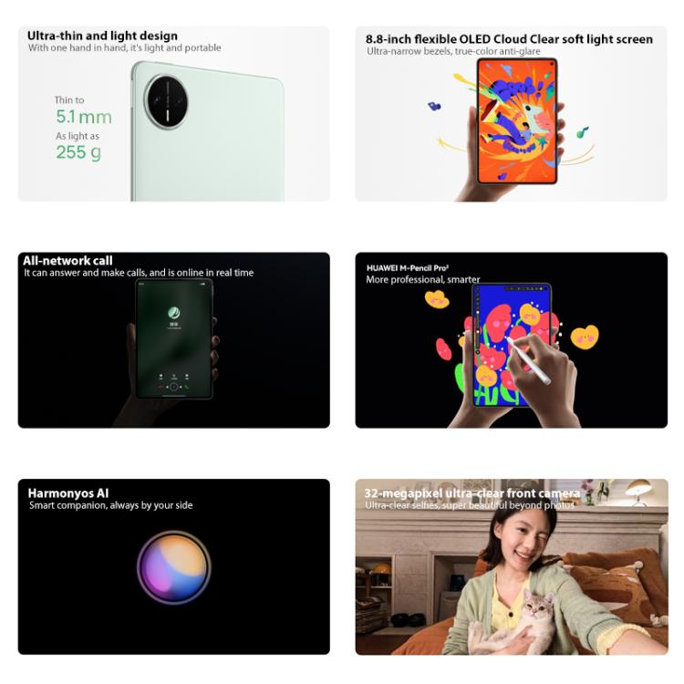 HUAWEI MatePad Mini 5G 8 inch, 12GB+256GB, HarmonyOS 5.1 Hisilicon Kirin 9010, Not Support Google Play, 12GB+256GB