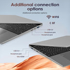 GXMO T152J 15.6 inch Laptop, 16GB+512GB, Windows 11 Pro Intel Celeron N5100 Quad Core, Support Fingerprint Unlock, EU Plug, 16GB+512GB, EU Plug