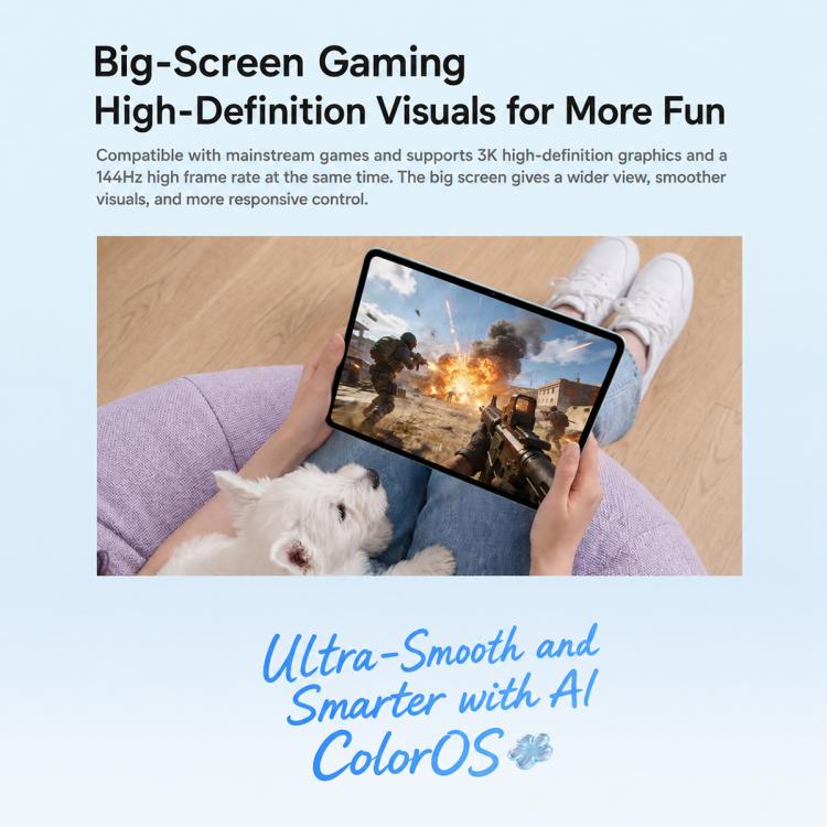OPPO Pad 6 12.1 inch Tablet PC, 16GB+512GB, ColorOS 16 MediaTek Dimensity 9500s Octa Core, 16GB+512GB