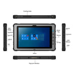 UNIWA WinPad W103 Rugged Tablet PC, 16GB+256GB, 10.1 inch Windows 11 Intel Core i7-1255U, Network: 4G, US Plug, WinPad W103 i7-1255U
