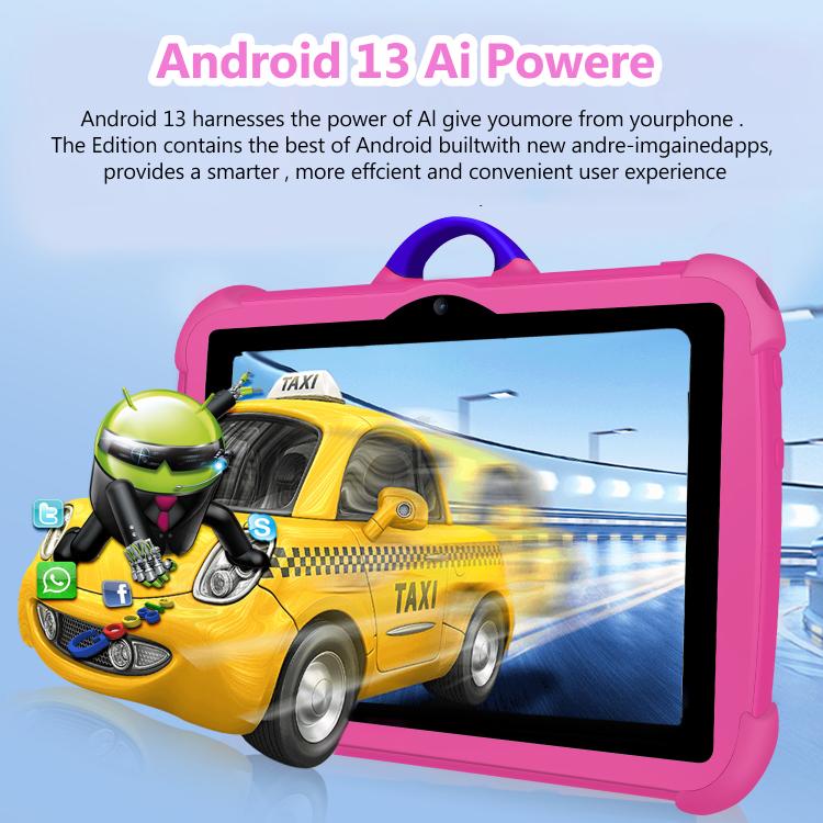 BDF C8 7 inch WiFi Kids Tablet PC, 2GB+32GB, Android 8.1 MTK6735 Octa Core CPU, US Plug, 4GB+64GB
