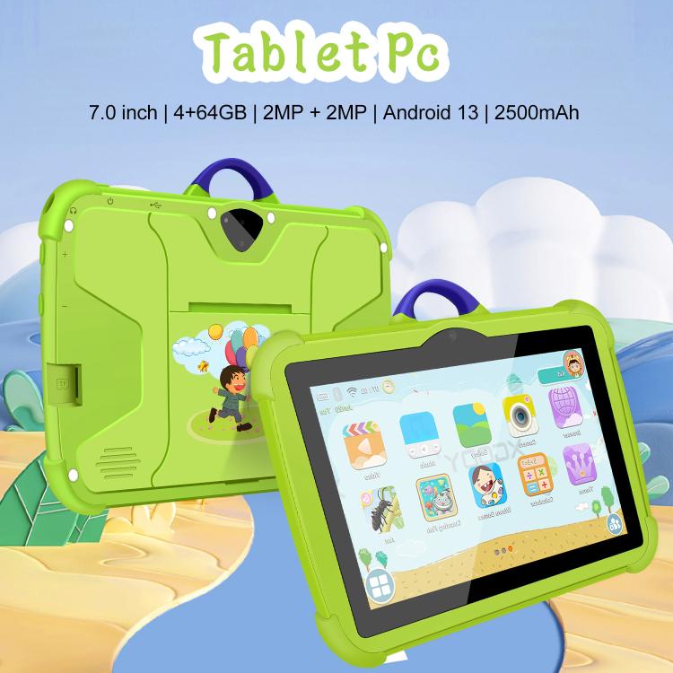 BDF C8 7 inch WiFi Kids Tablet PC, 2GB+32GB, Android 8.1 MTK6735 Octa Core CPU, US Plug, 4GB+64GB