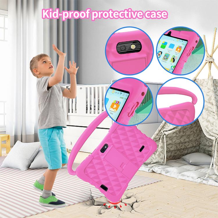 BDF K3 7 inch WiFi Kids Tablet PC with Silicone Case, 2GB+32GB, Android 8.1 MTK6735 Quad Core CPU, US Plug, 4GB+64GB