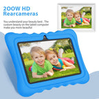 BDF T7 7 inch WiFi Kids Tablet PC with Silicone Case, 1GB+16GB, Android 8.1 MTK6735 Quad Core CPU, US Plug, 3GB+32GB