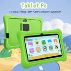 BDF T7 7 inch WiFi Kids Tablet PC with Silicone Case, 2GB+32GB, Android 8.1 MTK6735 Quad Core CPU, US Plug, 4GB+64GB