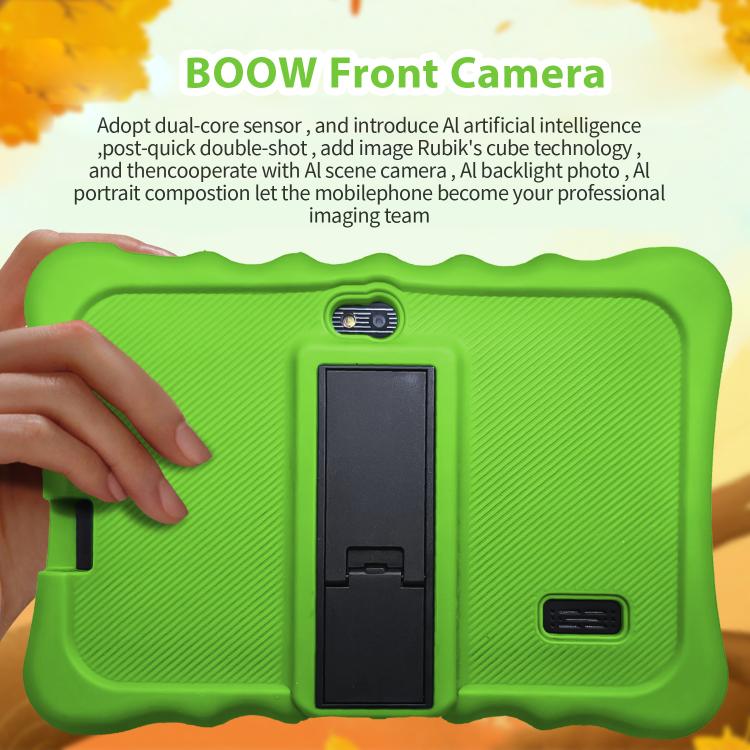 BDF T7 7 inch WiFi Kids Tablet PC with Silicone Case, 2GB+32GB, Android 8.1 MTK6735 Quad Core CPU, US Plug, 4GB+64GB