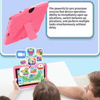 BDF 7 inch WiFi Kids Tablet PC with Mushroom Silicone Case, 2GB+32GB, Android 8.1 MTK6735 Quad Core CPU, US Plug, 4GB+64GB