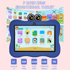BDF 7 inch WiFi Kids Tablet PC with Crab Silicone Case, 1GB+16GB, Android 8.1 MTK6735 Quad Core CPU, US Plug, 3GB+32GB