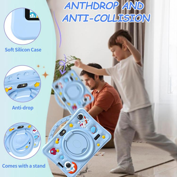 BDF 7 inch WiFi Kids Tablet PC with Portable Astronaut Silicone Case, 1GB+16GB, Android 8.1 MTK6735 Quad Core CPU, US Plug, 3GB+32GB