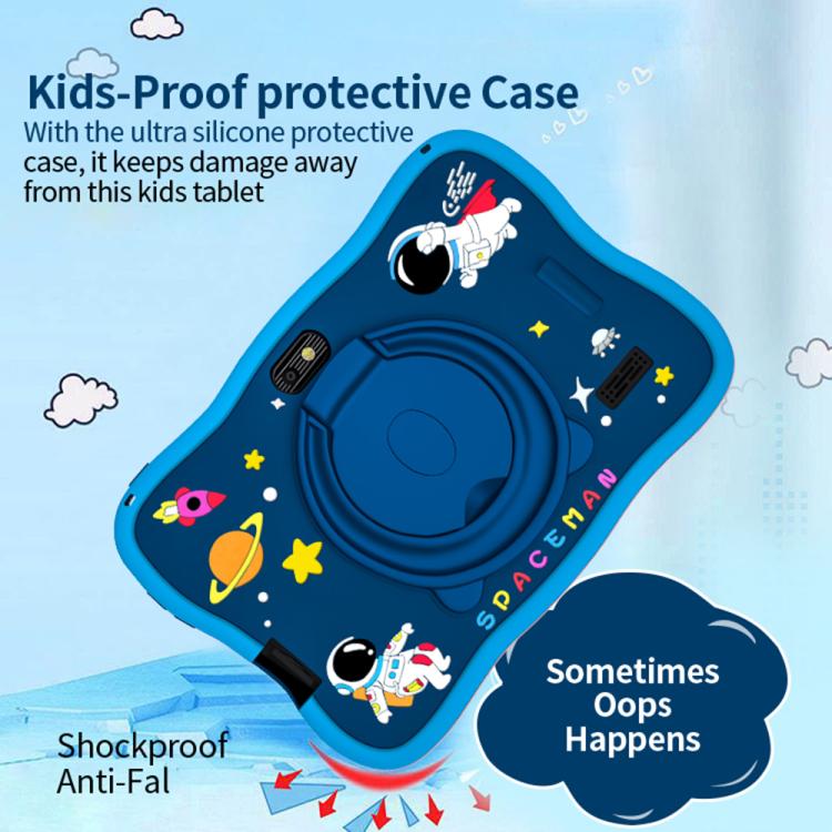 BDF 7 inch WiFi Kids Tablet PC with Spaceman Silicone Case, 1GB+16GB, Android 8.1 MTK6735 Quad Core CPU, US Plug, 3GB+32GB