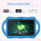BDF 7 inch WiFi Kids Tablet PC with Giraffe Silicone Case, 2GB+32GB, Android 8.1 MTK6735 Quad Core CPU, US Plug, 4GB+64GB
