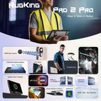 Ulefone Rugking Pad 2 Pro Rugged Tablet PC, 8GB+256GB, 10.1 inch Android 16 Unisoc T7250 Octa Core 4G Network, EU Plug, 8GB+256GB