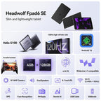 HEADWOLF Fpad6 SE 8.7 inch 4G LTE Tablet PC, 4GB+128GB, Android 16 MT8781 Octa Core Support Dual SIM, Global Version with Google Play, Fpad6 SE