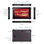 CENAVA A80R IP68 Rugged Tablet PC, 8GB+128GB, 10.1 inch Android 11 OS RK3568 Quad Core, US Plug, A80R-RK3568