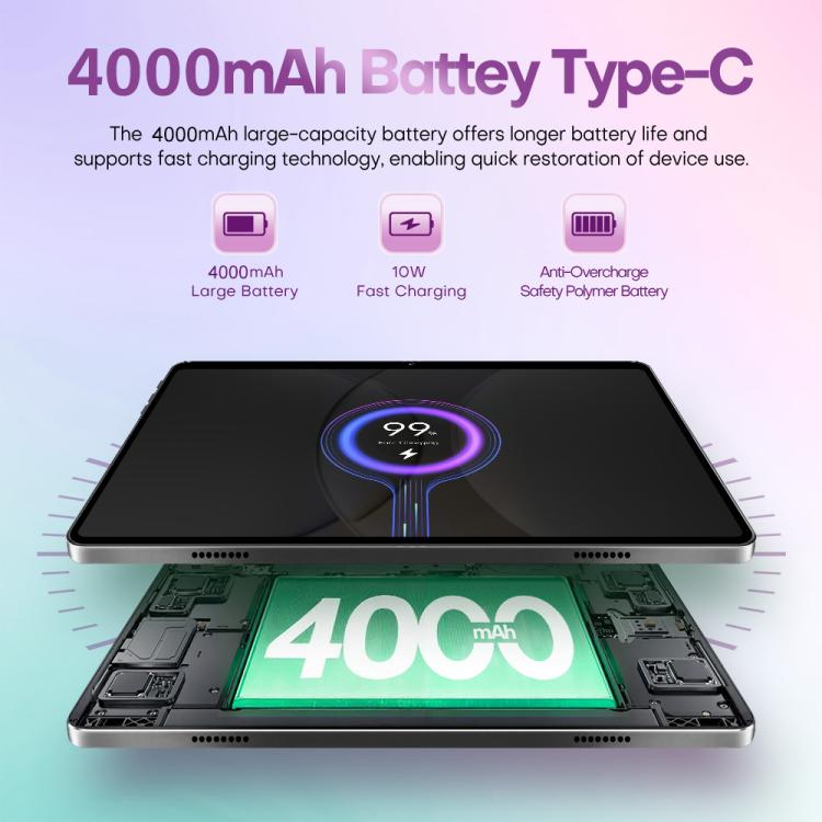 Pad 9 Ultra 10.1 inch 3G Phone Call Tablet PC, 2GB+32GB, Android 10 MTK6737 Quad Core, EU Plug, EU Plug