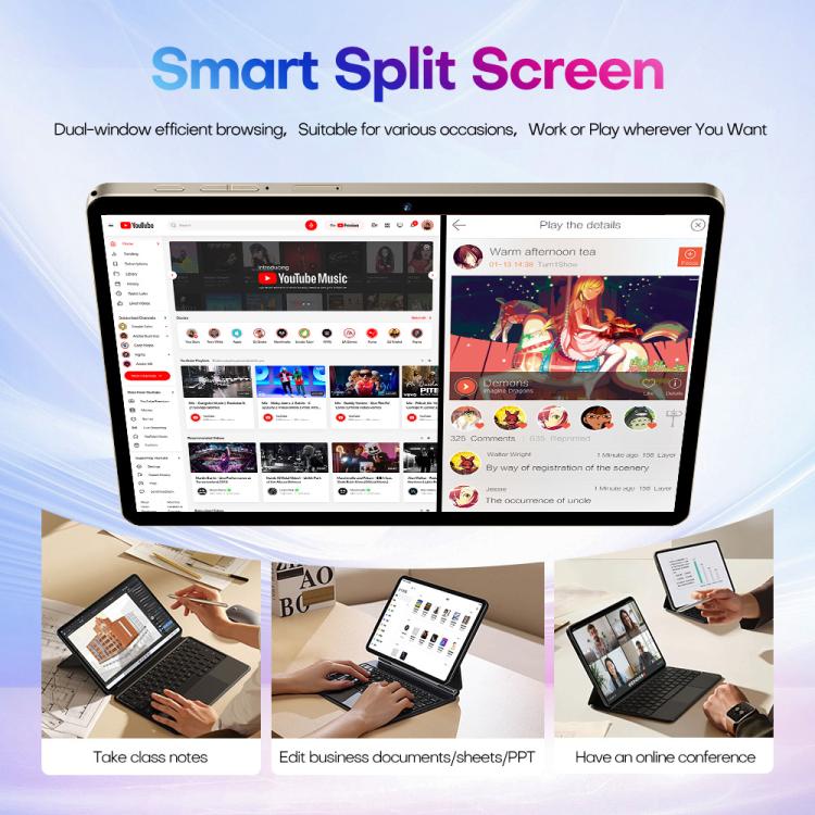 Pad 9 Pro 10.1 inch 4G LTE Tablet PC Combo Set, 4GB+32GB, Android 10 MT6755 Octa Core, with Keyboard / Mouse / Leather Case, US Plug, US Plug
