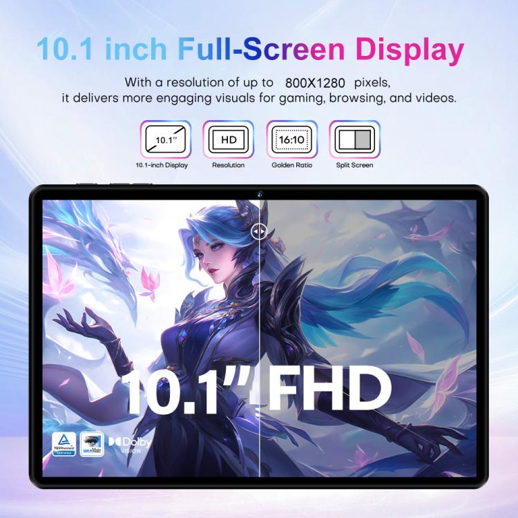 Pad 9 Pro 10.1 inch 4G LTE Tablet PC Combo Set, 4GB+32GB, Android 10 MT6755 Octa Core, with Keyboard / Mouse / Leather Case, EU Plug, EU Plug
