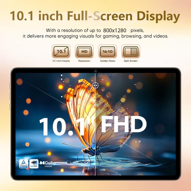 Pad 8 Ultra 10.1 inch 3G Phone Call Tablet PC, 3GB+32GB, Android 10 MTK6755 Octa Core, EU Plug, EU Plug