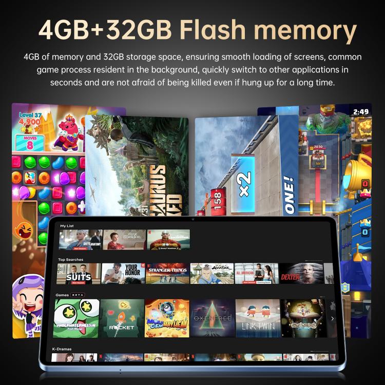 Pad 25 Ultra 10.1 inch 4G LTE Tablet PC, 4GB+32GB, Android 10 MTK6755 Octa Core, AU Plug, AU Plug
