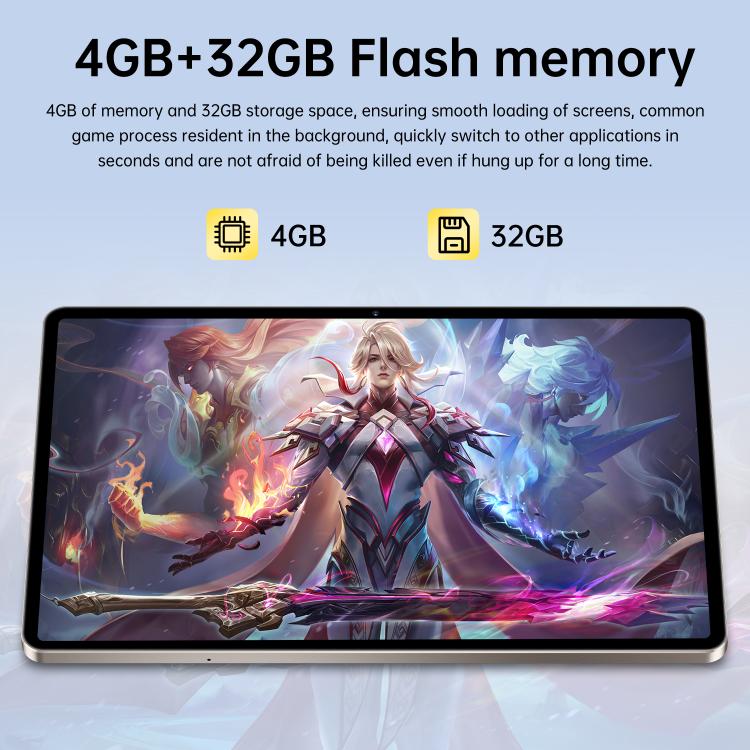 Tab S10 Ultra 10.1 inch 4G LTE Tablet PC, 4GB+32GB, Android 10 MTK6755 Octa Core, EU Plug, EU Plug