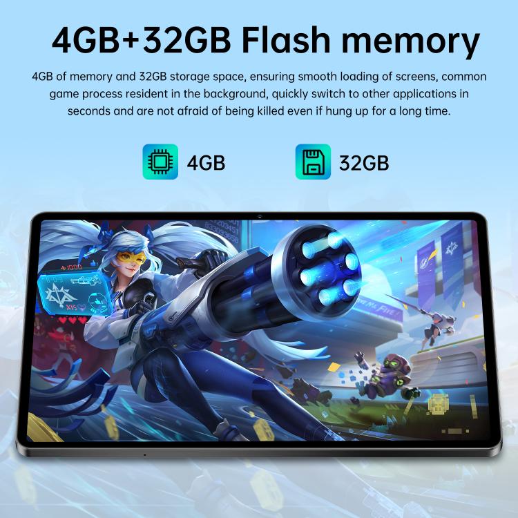 Pro 13 10.1 inch 4G LTE Tablet PC, 4GB+32GB, Android 10 MTK6755 Octa Core, US Plug, US Plug
