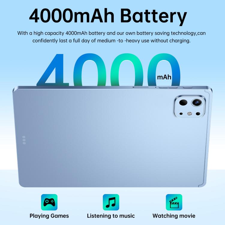 Pro 13 10.1 inch 4G LTE Tablet PC, 4GB+32GB, Android 10 MTK6755 Octa Core, UK Plug, UK Plug