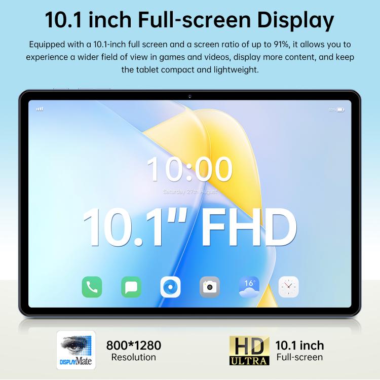 Pad 7 Pro 10.1 inch 4G LTE Tablet PC, 4GB+32GB, Android 10 MTK6755 Octa Core, US Plug, US Plug