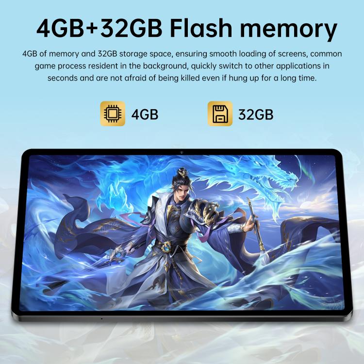 Pad 7 Pro 10.1 inch 4G LTE Tablet PC, 4GB+32GB, Android 10 MTK6755 Octa Core, AU Plug, AU Plug