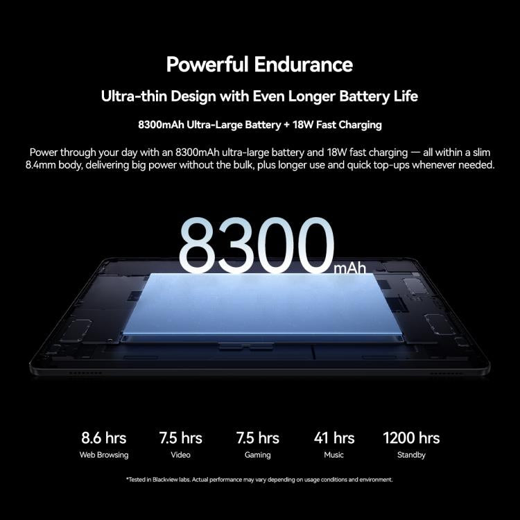 Blackview ZENO 5 Tablet PC, 3GB+128GB, 11 inch Android 16 Unisoc T7250 Octa Core, Network: 4G, Global Version with Google Play, 3GB+128GB