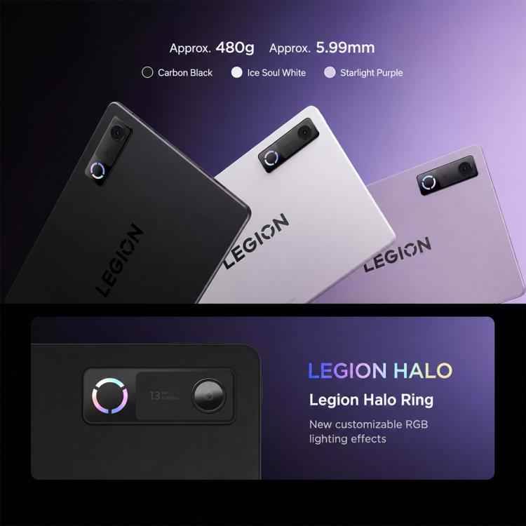 Lenovo LEGION Y900 11 AI Tablet, 11.1 inch Wi-Fi, 8GB+256GB, Android 16, Dimensity 9500s Octa Core, US Plug, 8GB+256GB