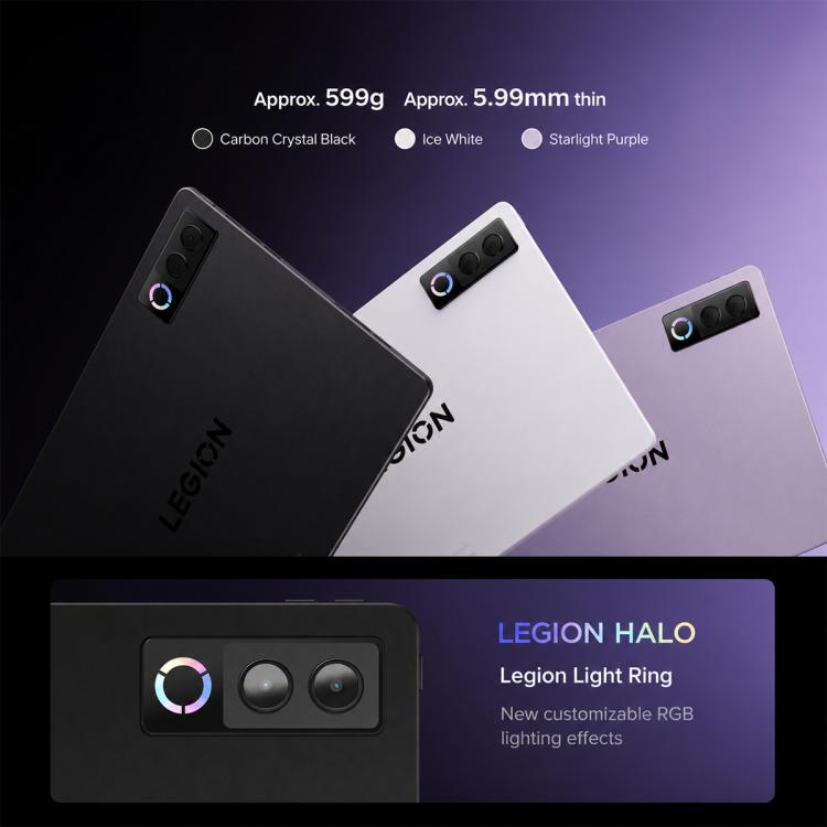 Lenovo LEGION Y900 13 AI Tablet, 13 inch Wi-Fi, 12GB+256GB, Android 16, Snapdragon 8 Elite Octa Core, US Plug, 12GB+256GB