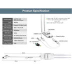 VONETS VAP11S-5G Mini Wireless Bridge 900Mbp WiFi Repeater with 2 Antennas & Fan